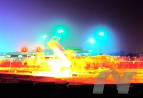 正在施工中的首都機(jī)場(chǎng)停機(jī)坪